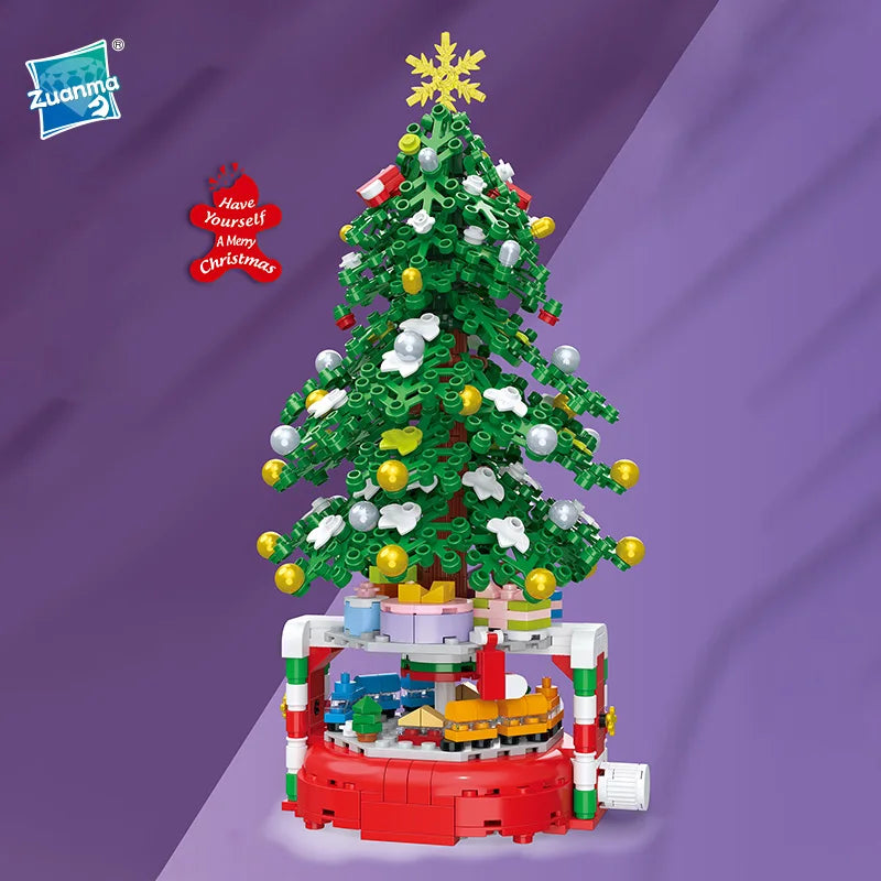 Kit de Modelismo Navideño: Árbol de navidad a piezas.