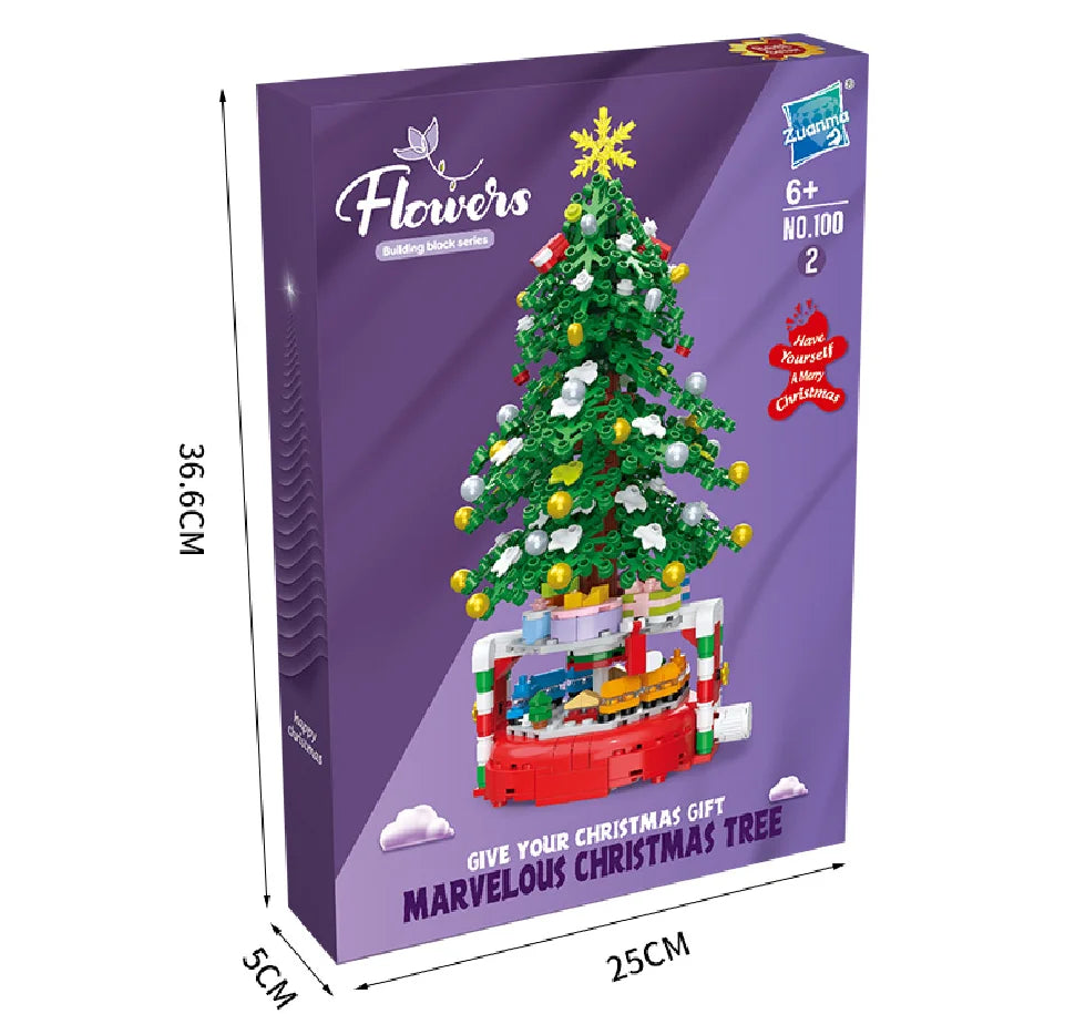 Kit de Modelismo Navideño: Árbol de navidad a piezas.