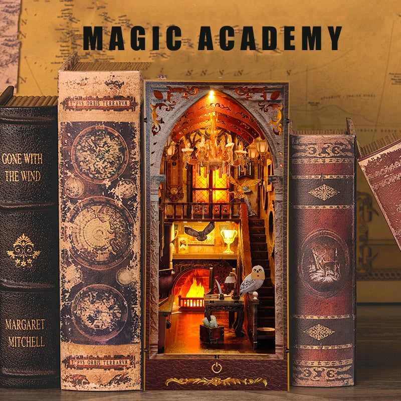 Diorama de Estantería Iluminado: Edición "Academia Mágica".